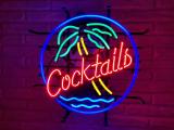 Cocktail - Neon-Schriftzug -Vintage